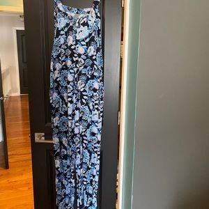Loft blue summer jumpsuit